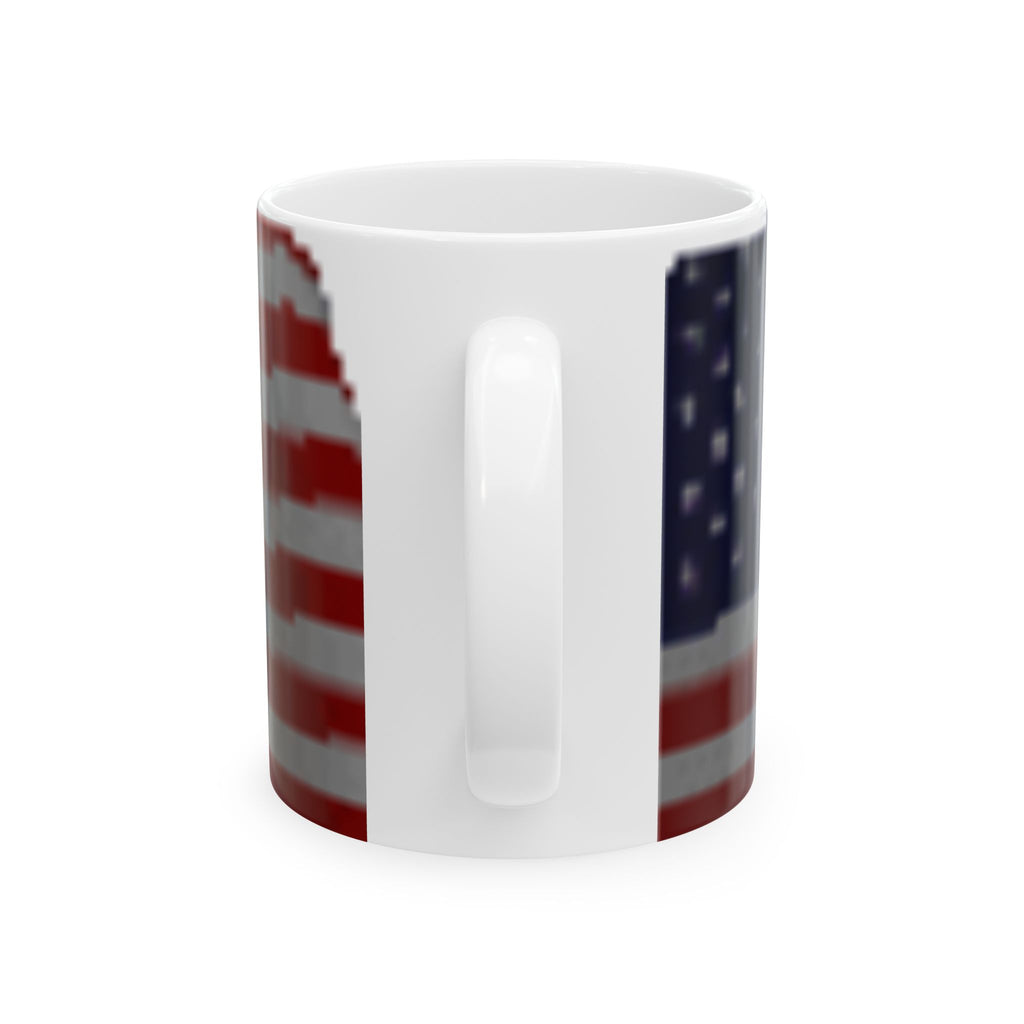 American Flag Ceramic Mug — USA Stars & Stripes Coffee Cup (11oz, 15oz)