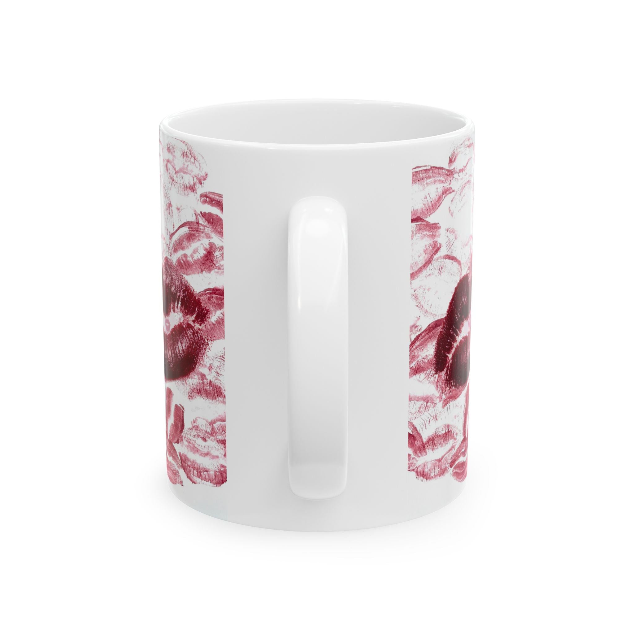 Kiss Print Ceramic Mug – "It's a Rise n' Shine New Day" Coffee Cup (11oz & 15oz)