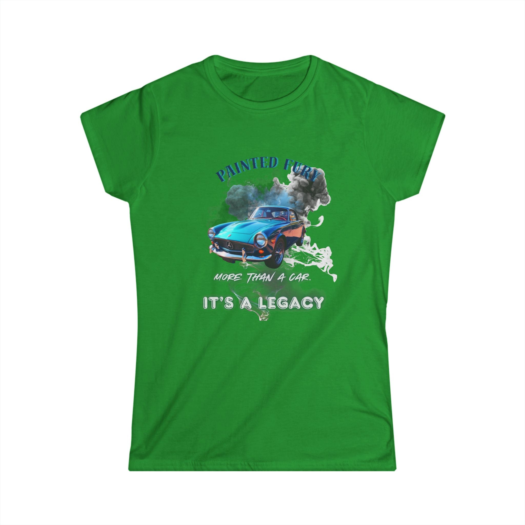 Classic Car Tee — "Painted Finish, It's A Legacy" Women's Vintage Automotive T-Shirt