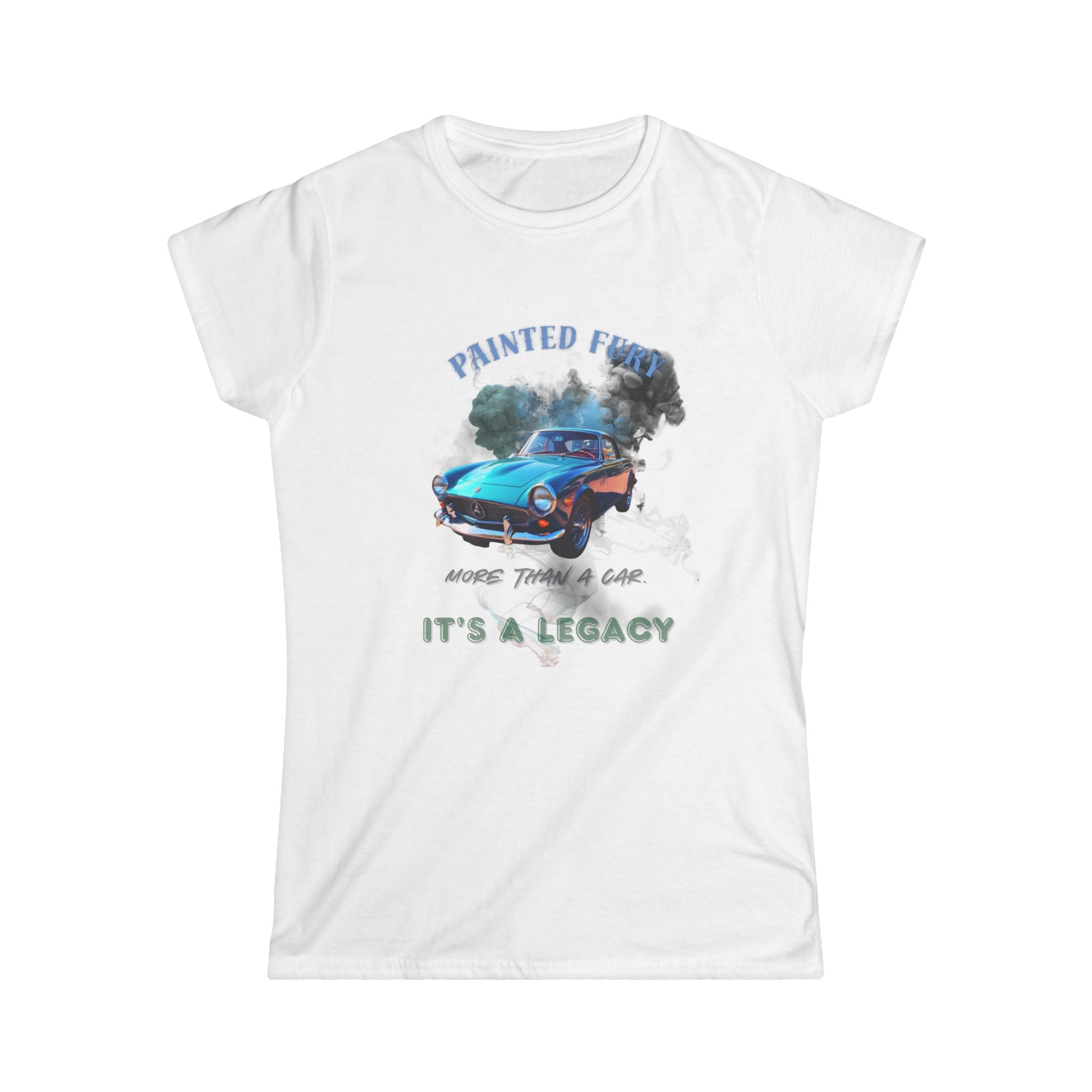 Classic Car Tee — "Painted Fast" Vintage Muscle Car It's a Legacy Women's T-Shirt