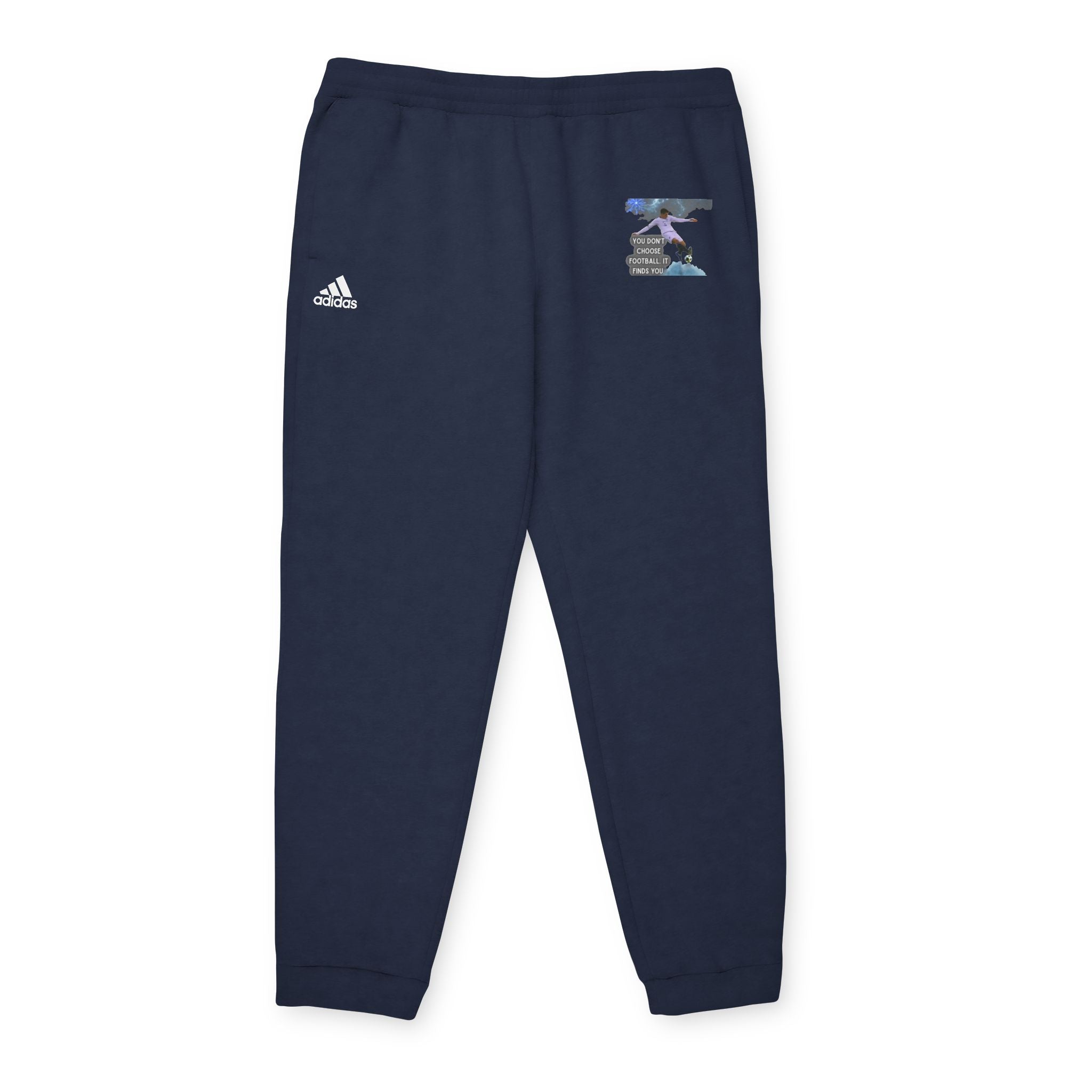 Adidas Fleece Joggers — Navy Comfortable Athletic Sweatpants