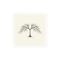 Minimal Tree Sticker | Nature Vibes Decal, Forest Symbols