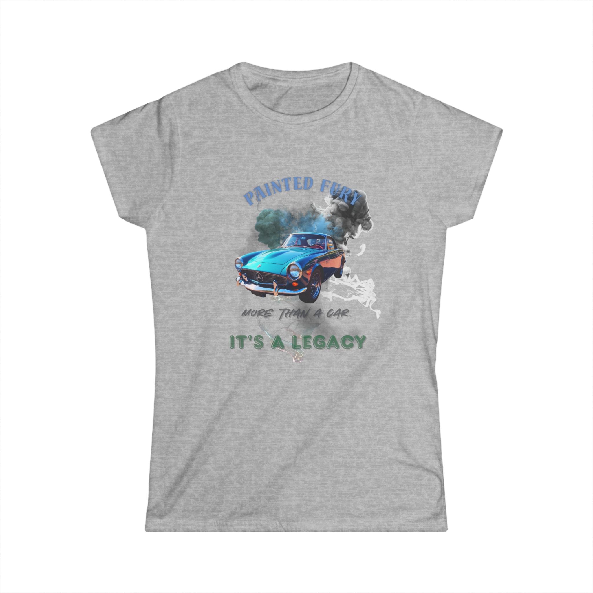 Classic Car Tee — "Painted Fast" Vintage Muscle Car It's a Legacy Women's T-Shirt