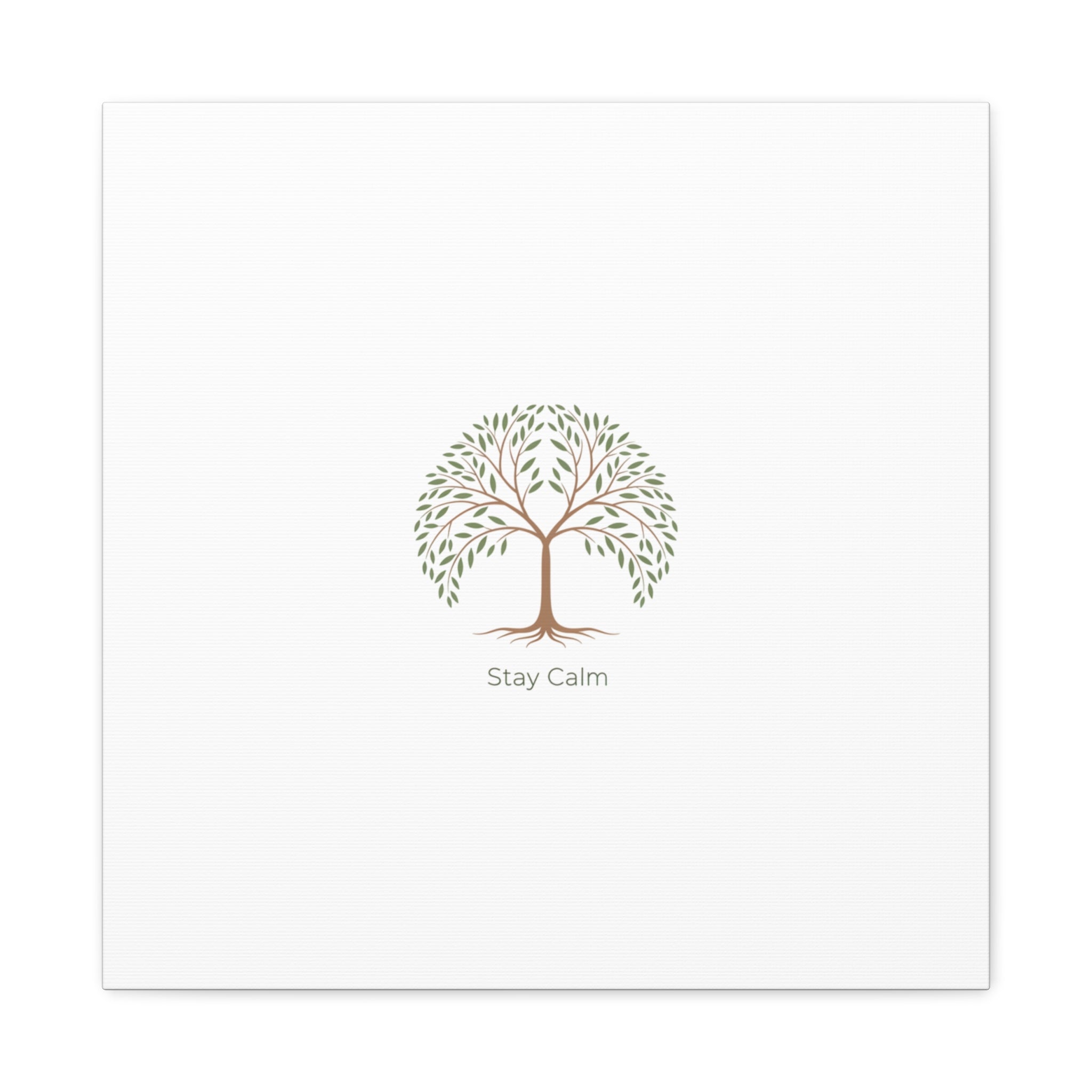 Stay Calm Canvas | Winter Fitness Grind, gym motivation decor