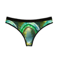Green Fantasy Landscape Thong — Women's Printed Lingerie