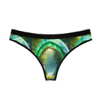 Green Fantasy Landscape Thong — Women's Printed Lingerie