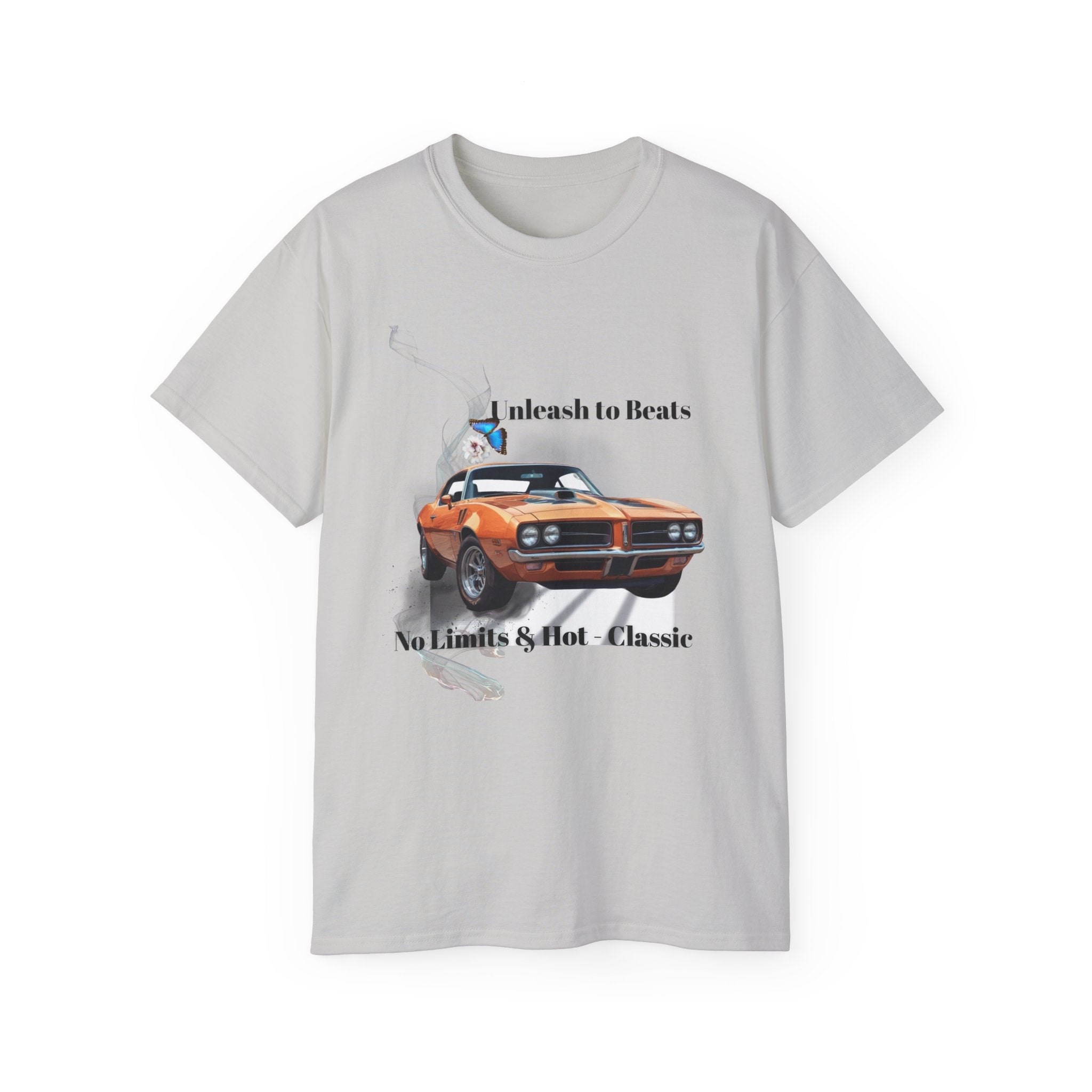 Classic Muscle Car T-Shirt — "No Limits & Hot-Classic" Graphic Tee