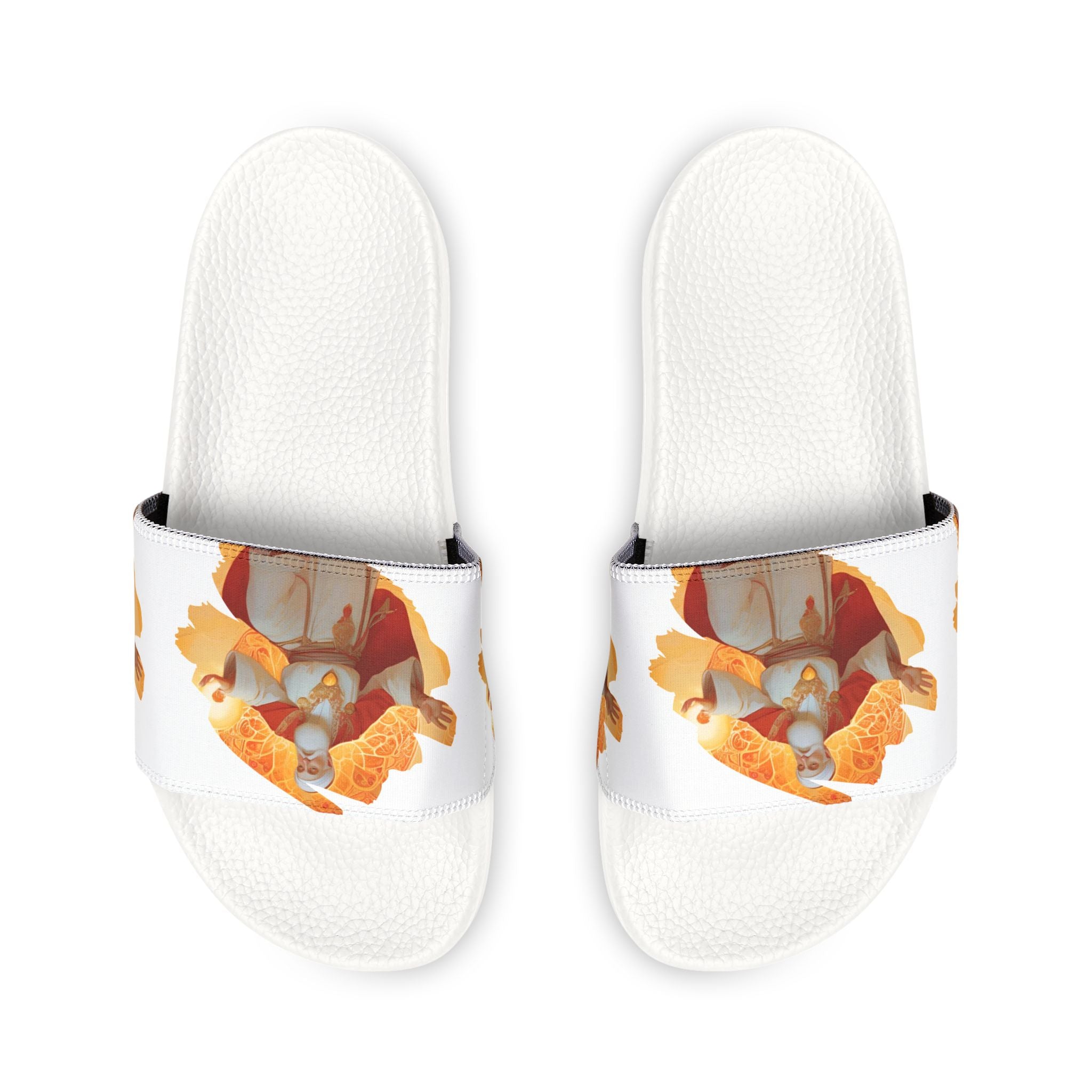 Ganesha Graphic Slide Sandals — Women's Removable‑Strap Hindu Devotional Slides