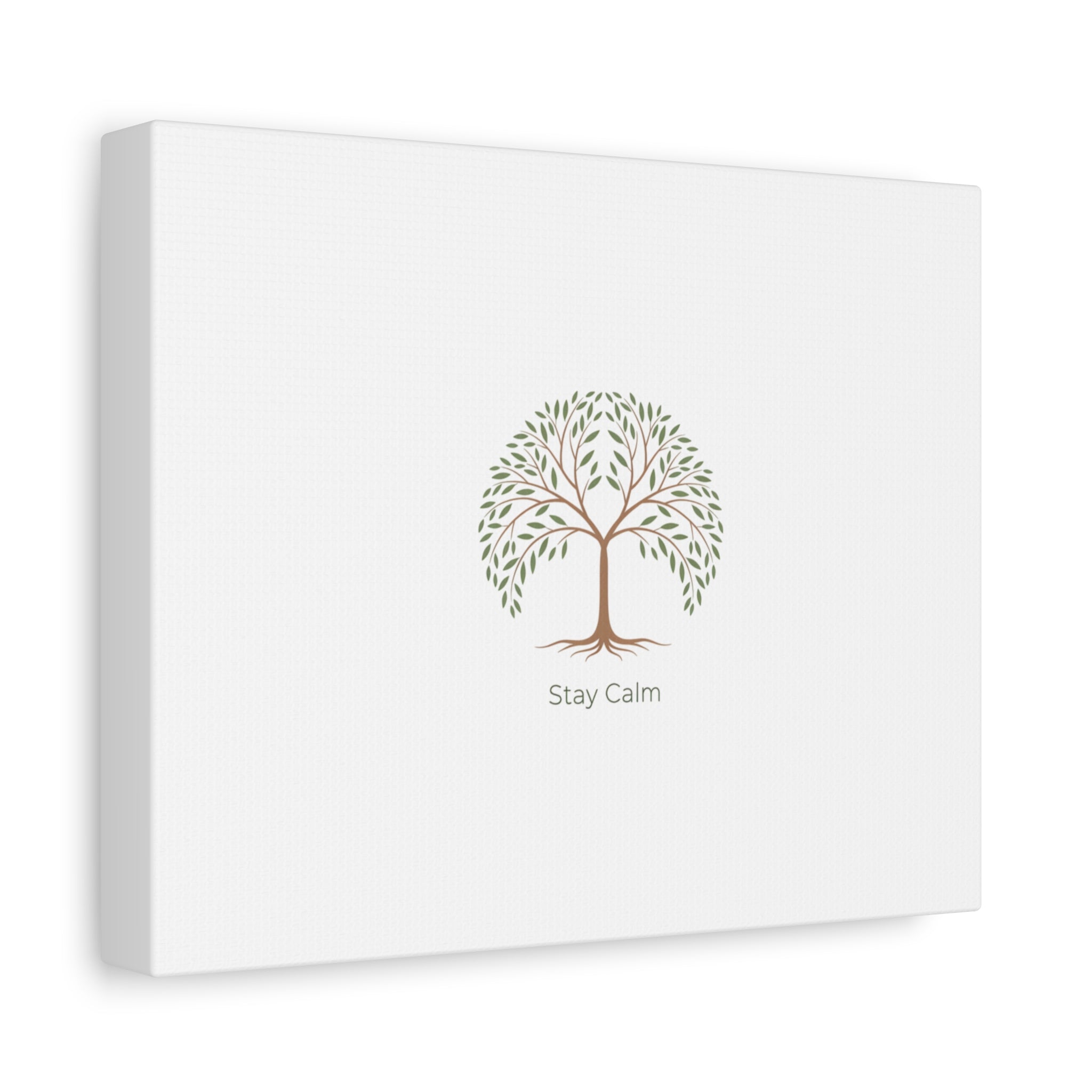 Stay Calm Canvas | Winter Fitness Grind, gym motivation decor