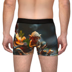 Whimsical Miniature Village Men's Boxer Briefs — Holiday Fairy Tale Print