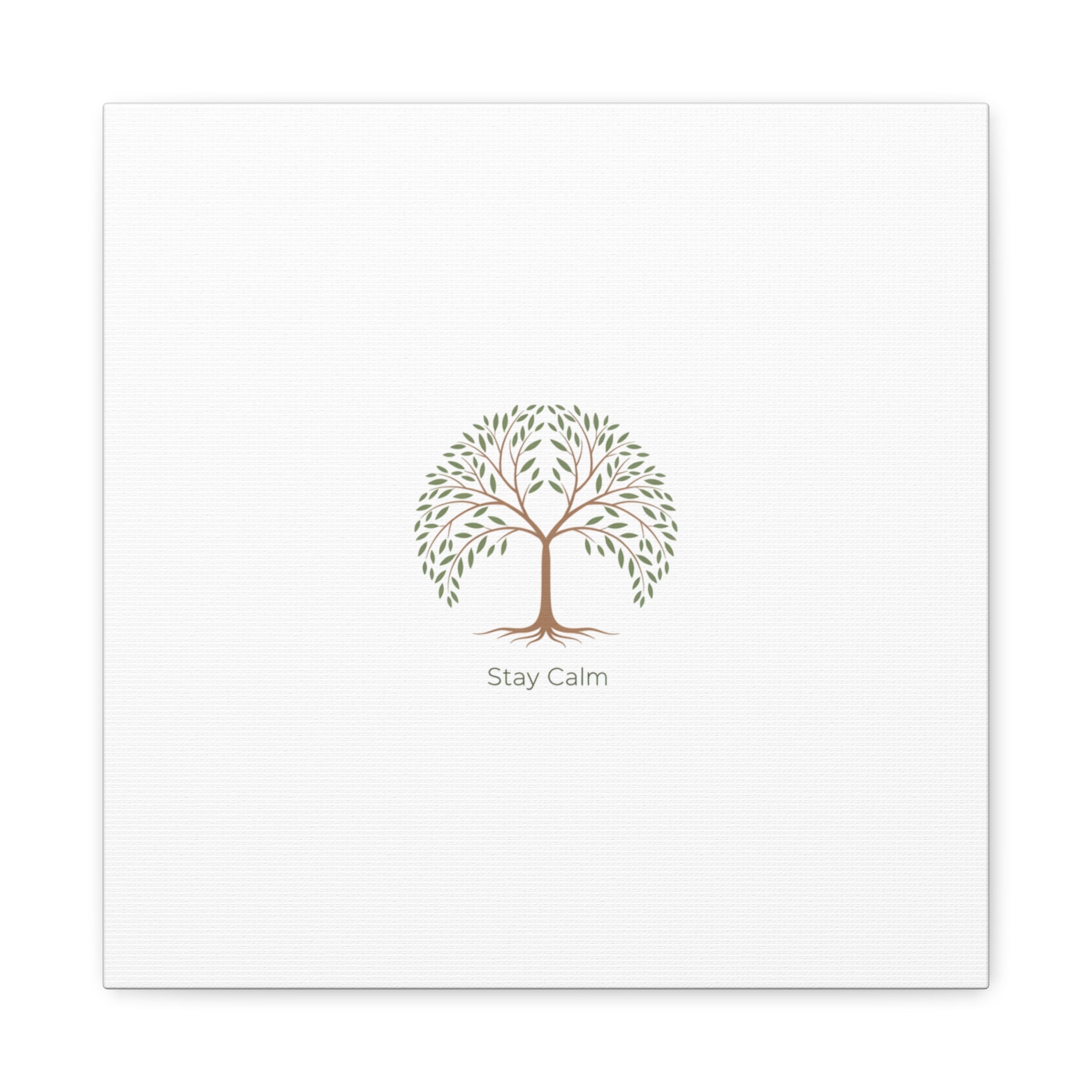 Stay Calm Canvas | Winter Fitness Grind, gym motivation decor