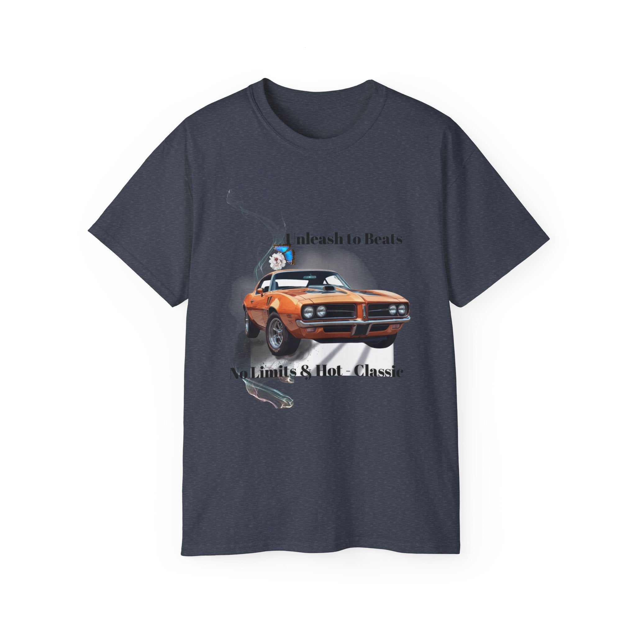 Classic Muscle Car T-Shirt — "No Limits & Hot-Classic" Graphic Tee