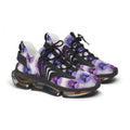 Purple Cheshire Cat Mesh Sneakers — Women's Novelty Athletic Shoes