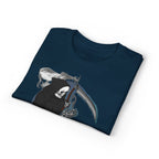 Grim Reaper Scythe Graphic Tee — Color Smoke "Zmartev" Design