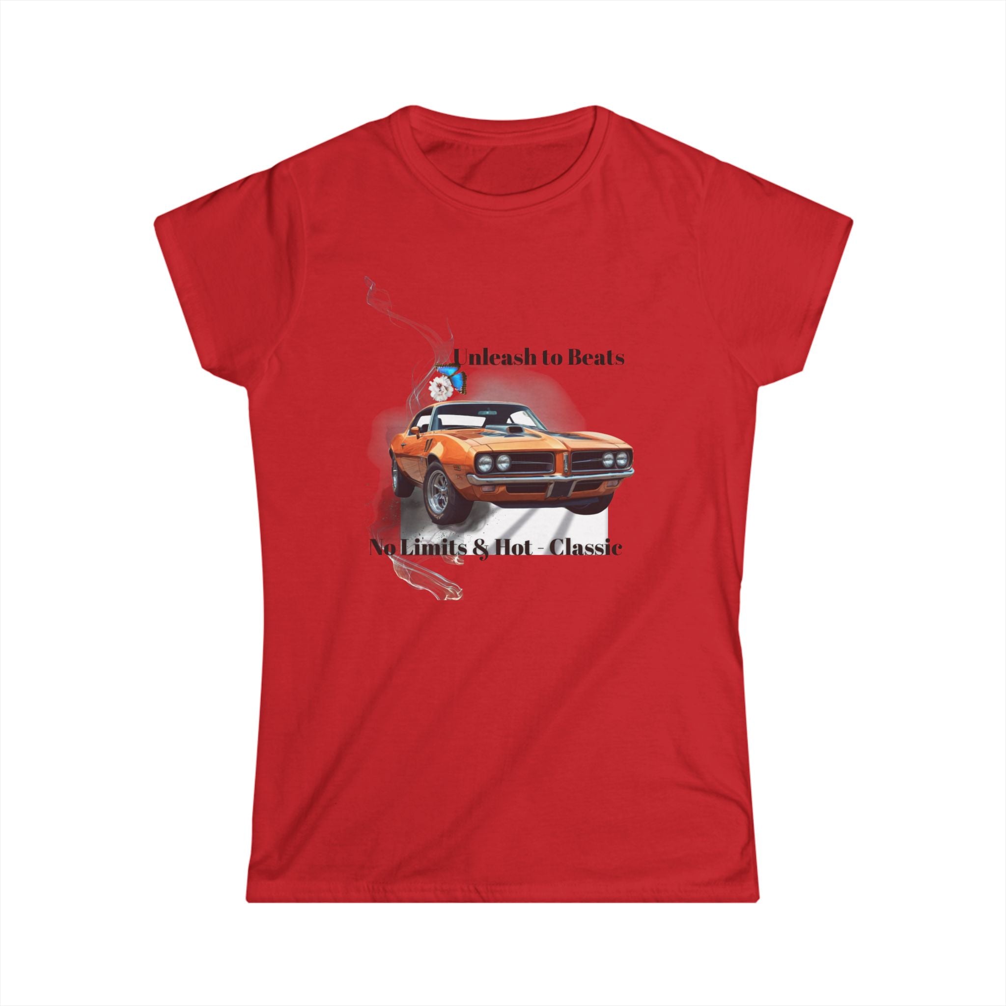 Classic Muscle Car Tee — 'Unleash to Roar, No Limits Just Classic' Women's T-Shirt