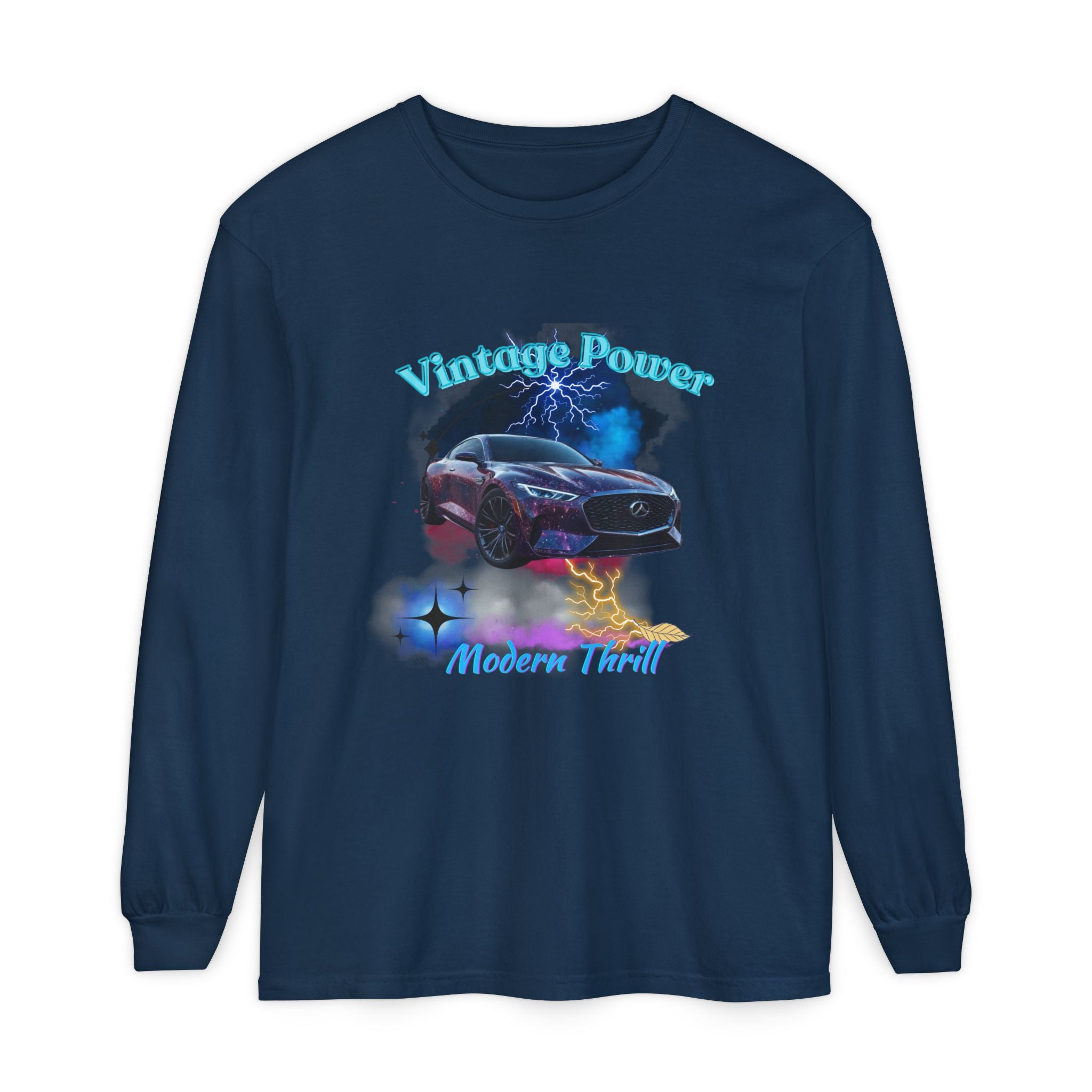 Vintage Power Modern Thrill Garment-dyed Long Sleeve T-Shirt