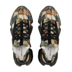 Mesh Sneakers — Pink Agate Swirl Athletic Shoes