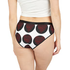 Women's Bikini Underwear — Black Polka Dot 'Love' Print