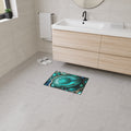 Teal Mandala Heavy Duty Floor Mat — Non-Slip Decorative Door Rug