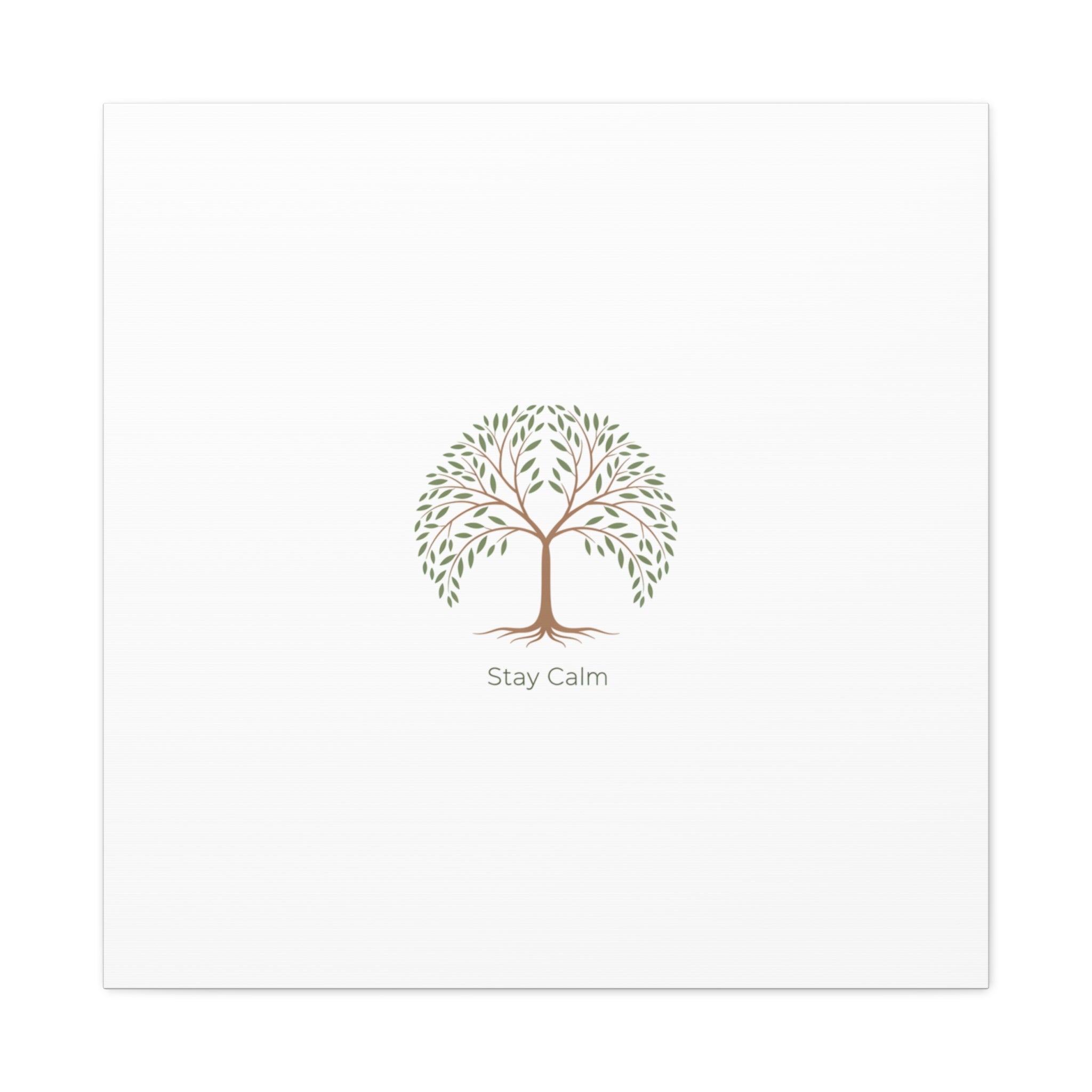 Stay Calm Canvas | Winter Fitness Grind, gym motivation decor