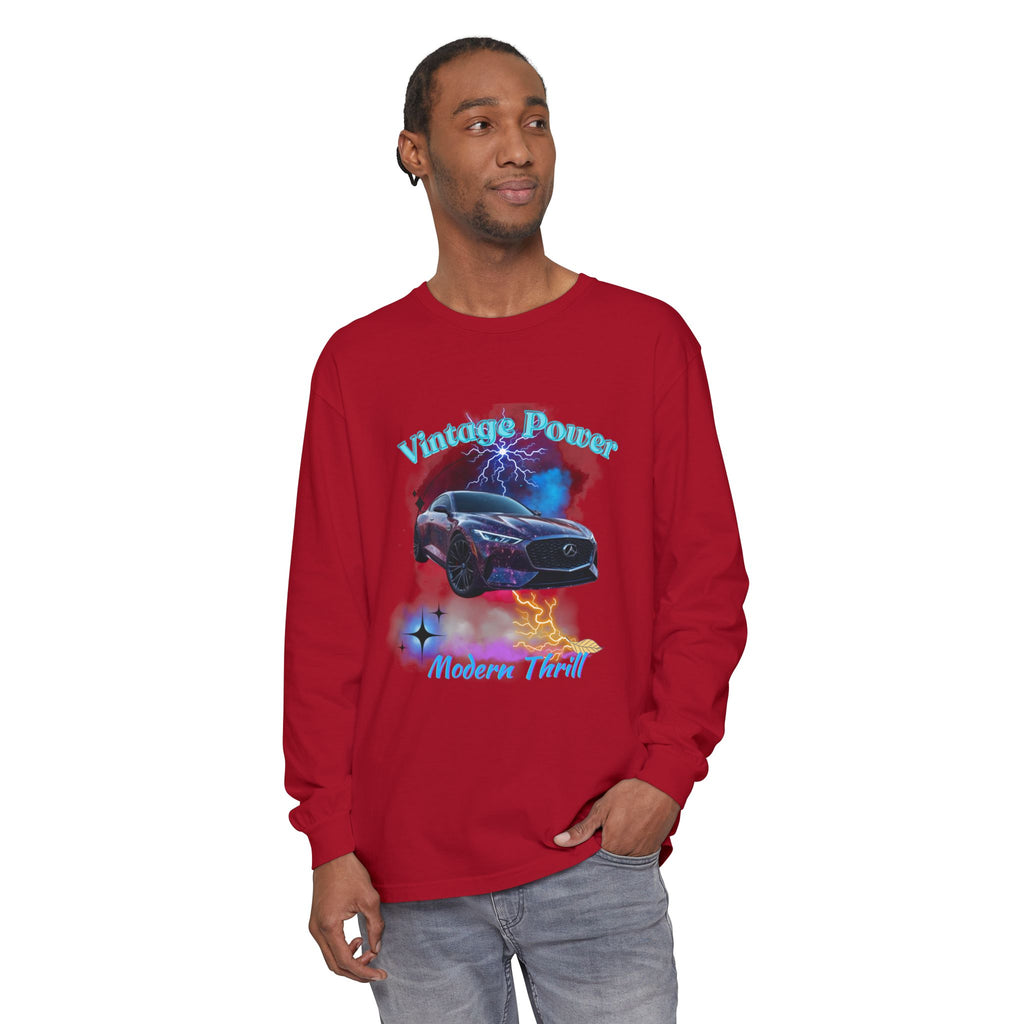 Vintage Power Modern Thrill Garment-dyed Long Sleeve T-Shirt