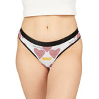 Heart Pattern Women’s Thong — “This Is Pure Gold” Valentine Lingerie