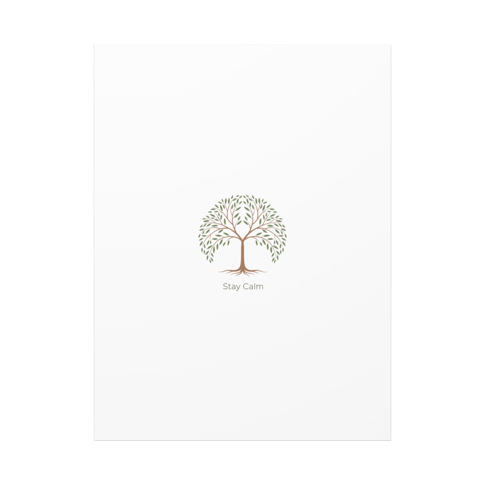 Stay Calm Canvas | Winter Fitness Grind, gym motivation decor