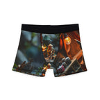 Whimsical Miniature Village Men's Boxer Briefs — Holiday Fairy Tale Print