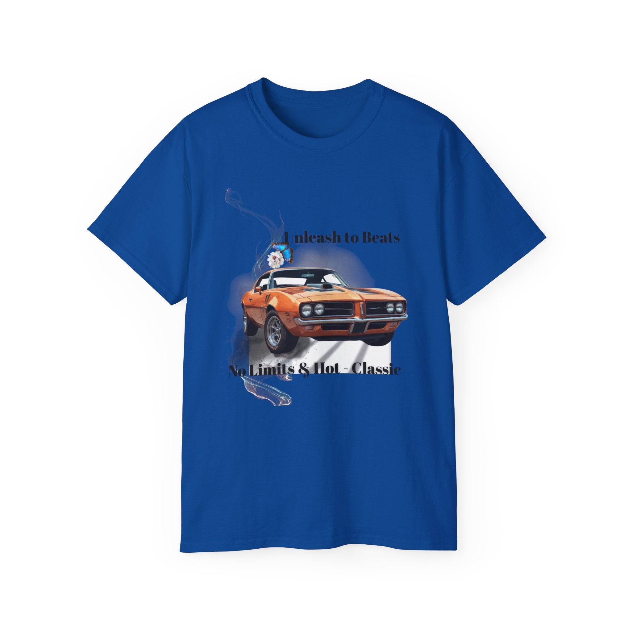 Classic Muscle Car T-Shirt — "No Limits & Hot-Classic" Graphic Tee