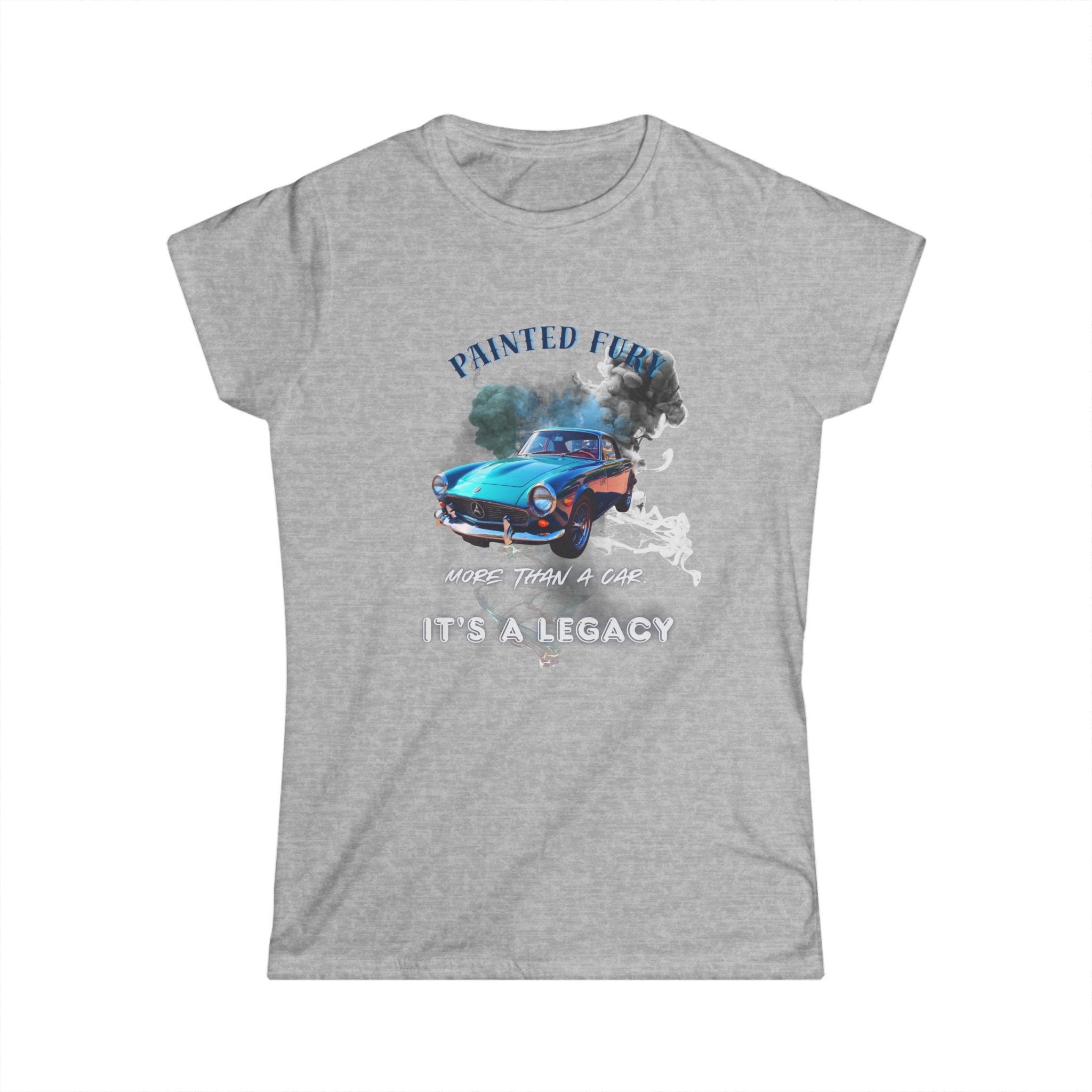 Classic Car Tee — "Painted Finish, It's A Legacy" Women's Vintage Automotive T-Shirt