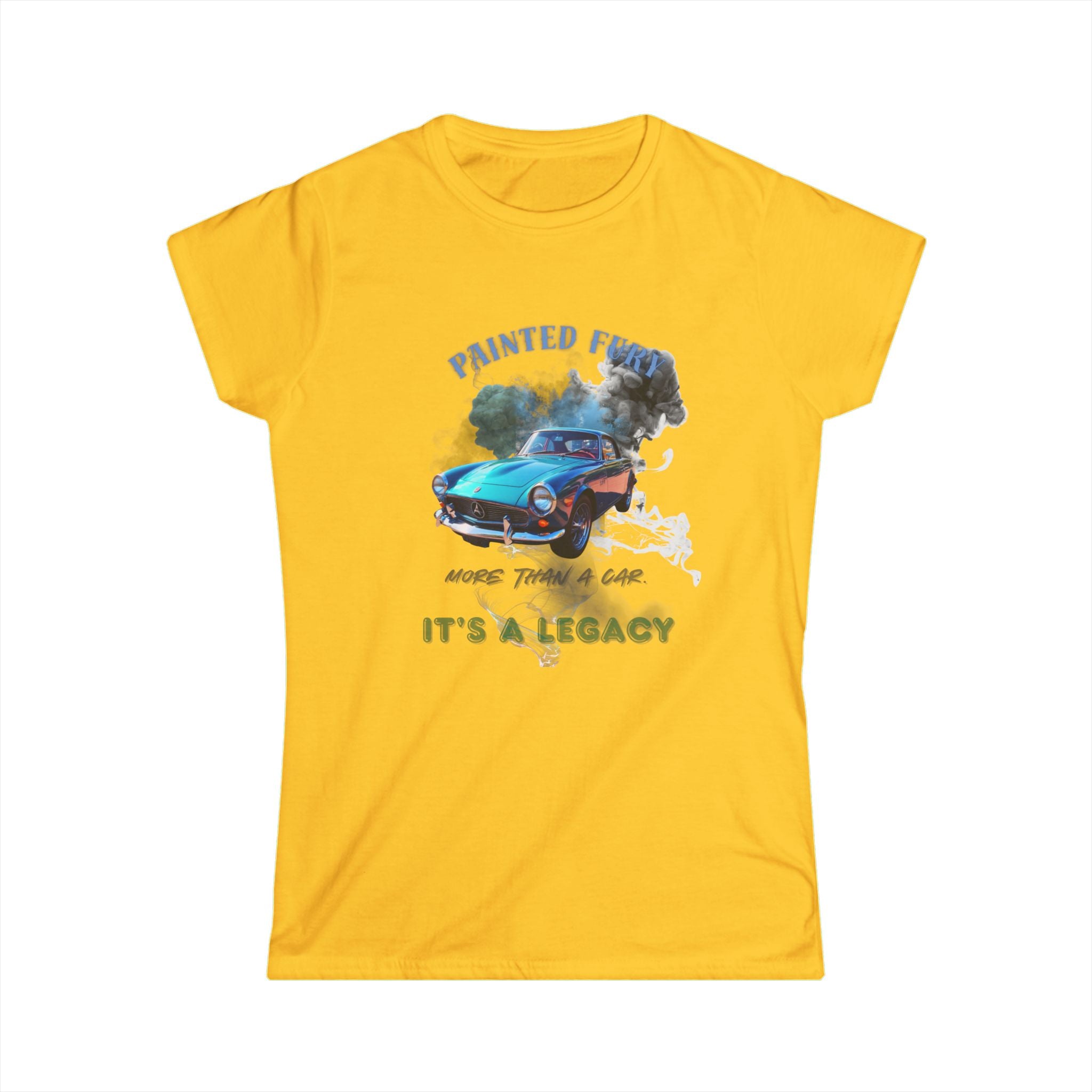 Classic Car Tee — "Painted Fast" Vintage Muscle Car It's a Legacy Women's T-Shirt