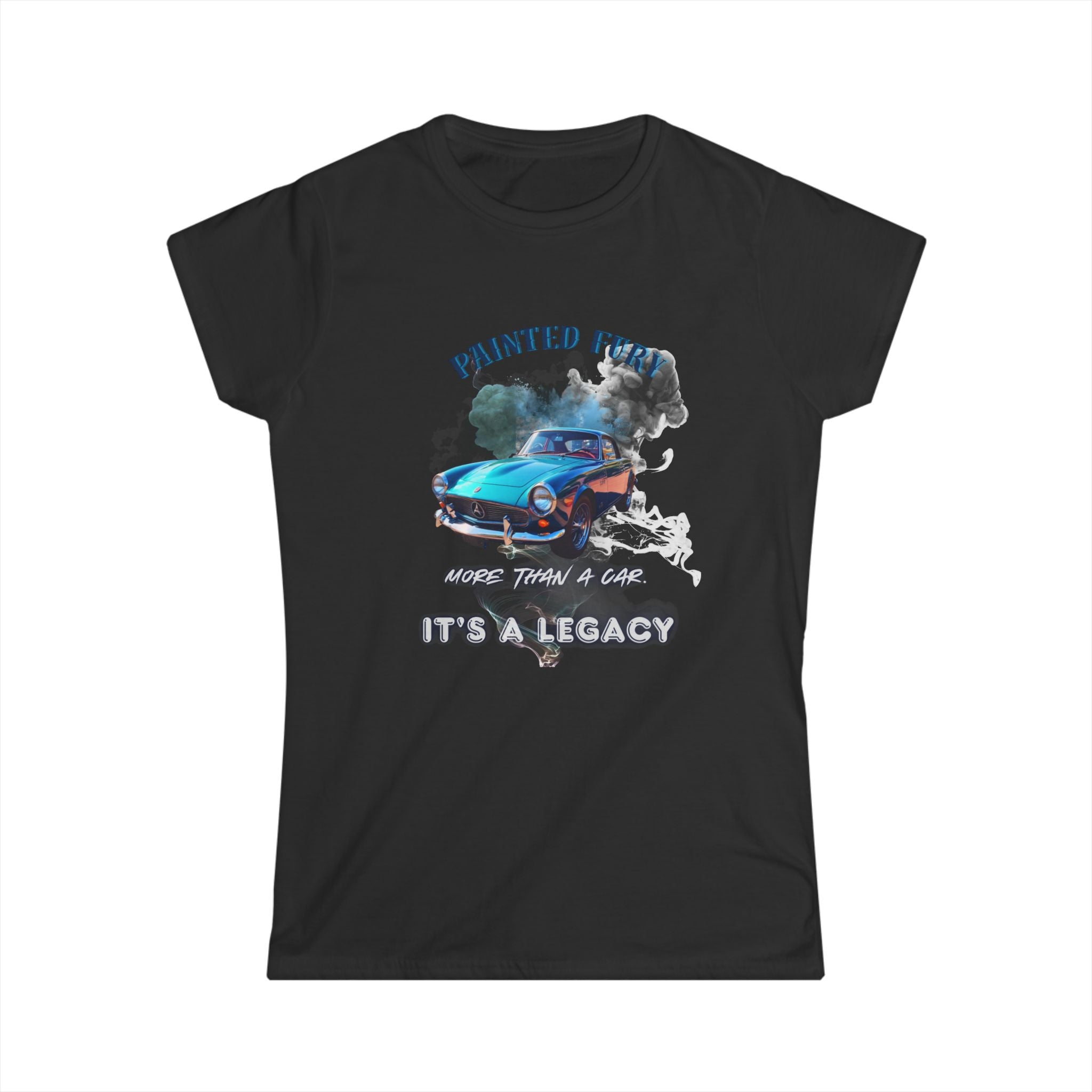 Classic Car Tee — "Painted Finish, It's A Legacy" Women's Vintage Automotive T-Shirt