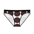 Women's Bikini Underwear — Black Polka Dot 'Love' Print