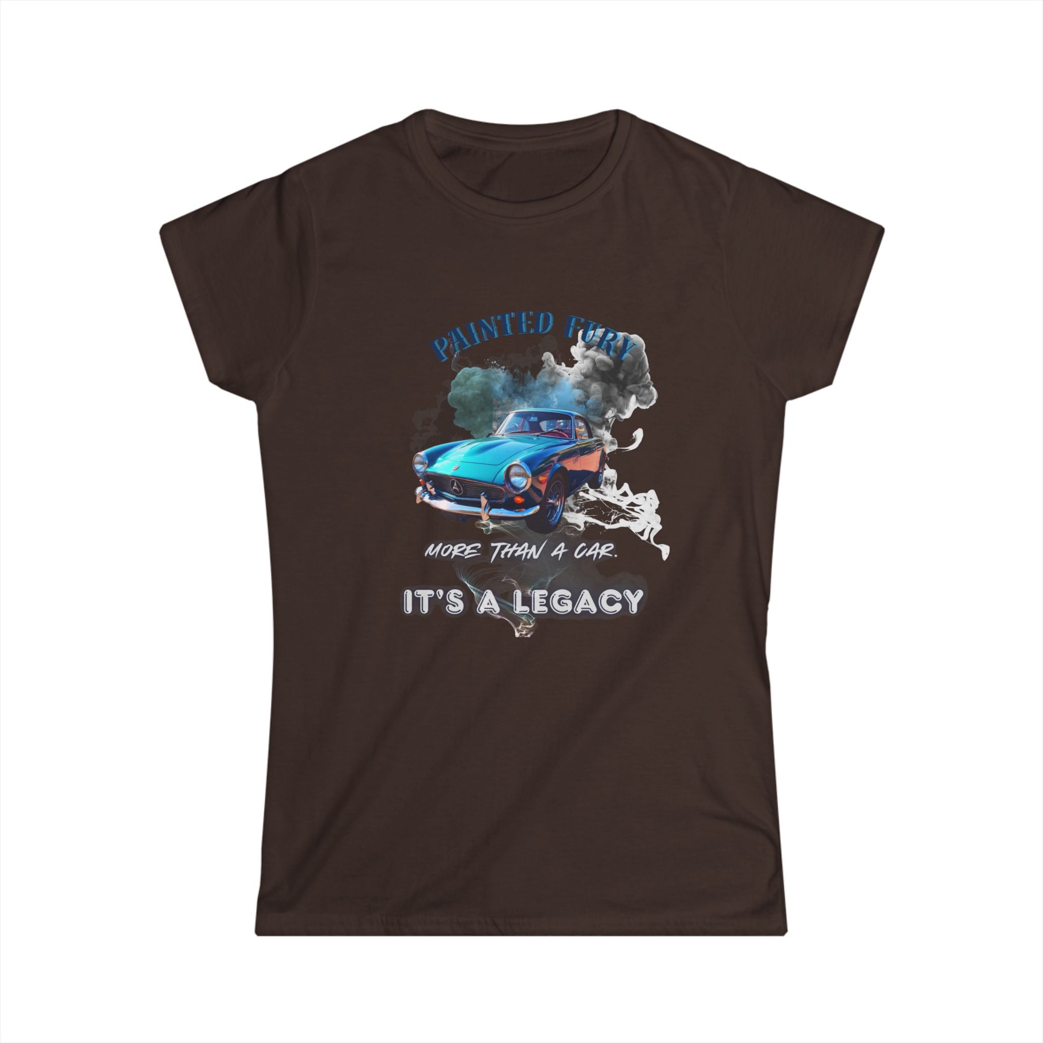 Classic Car Tee — "Painted Finish, It's A Legacy" Women's Vintage Automotive T-Shirt