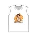 Autumn Light Muscle Tank — Vintage Lady Fall Graphic Tank Top