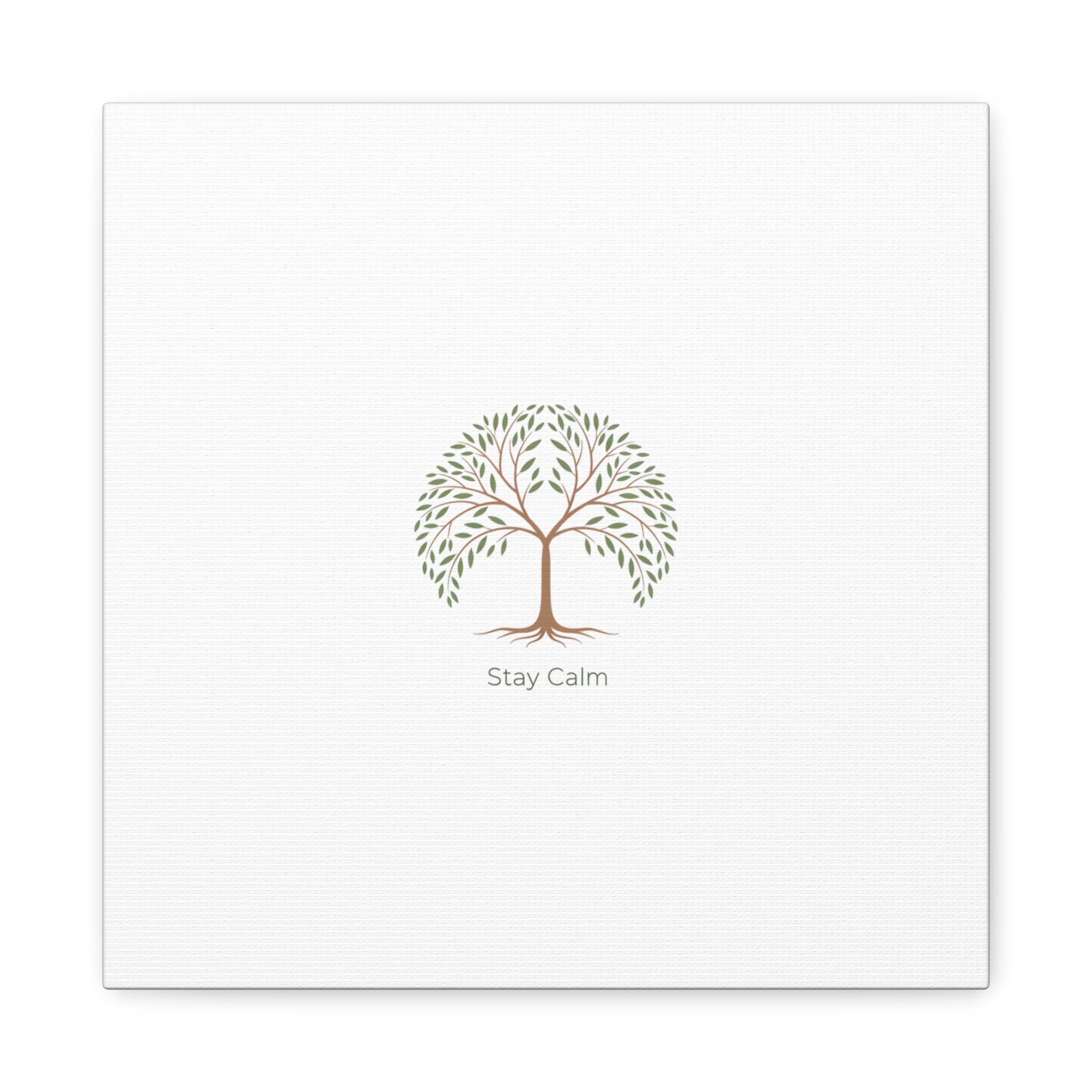 Stay Calm Canvas | Winter Fitness Grind, gym motivation decor