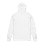 Minimalist high-end fashion photography, cobalt blue hoodie on a clean off-white background, soft studio lighting, focus on fabric texture and graphic detail, elegant pose.