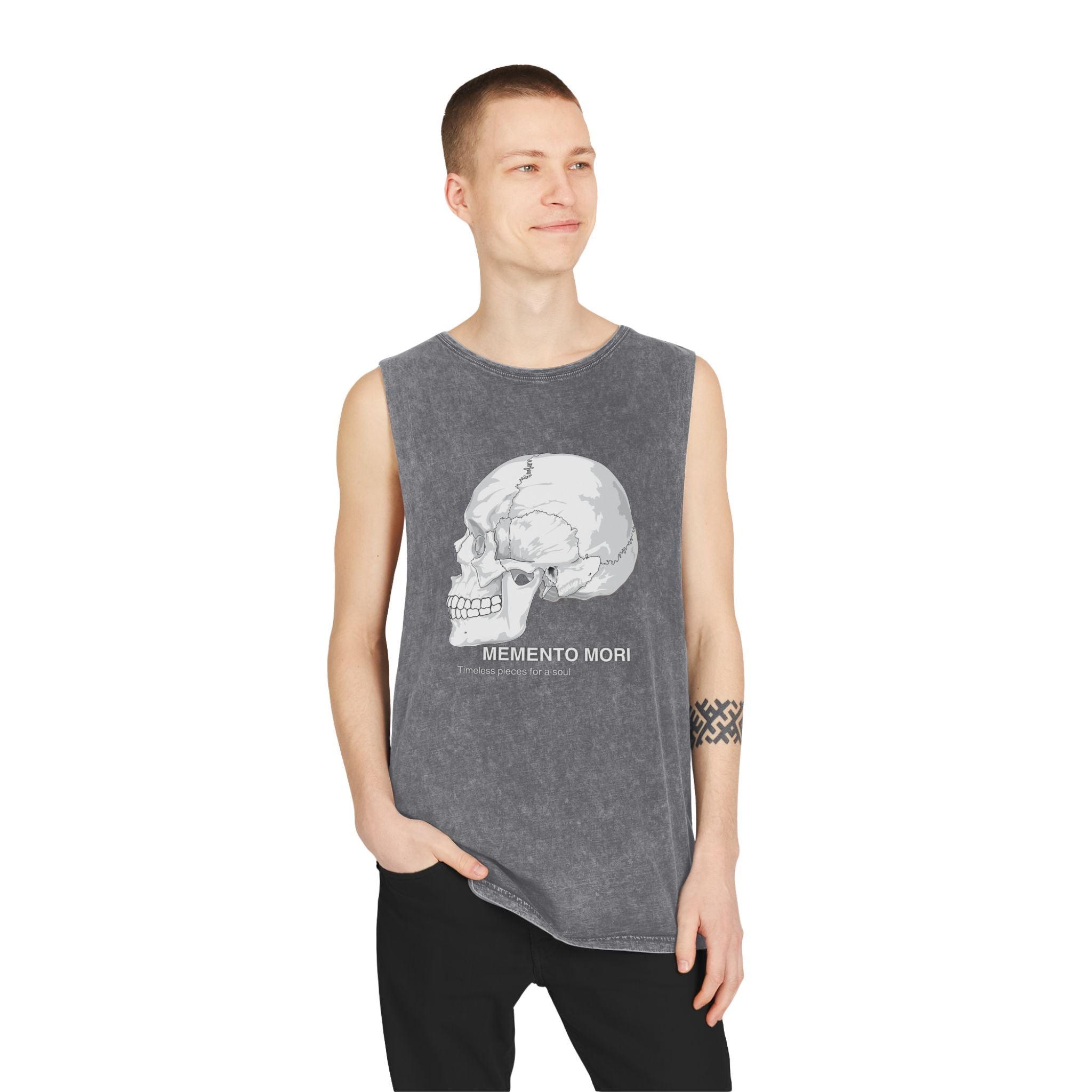 Skull Graphic Stonewash Tank