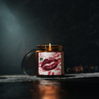 Amber Jar Soy Candle — Rose Kiss Scented Candle (Multi-Size)