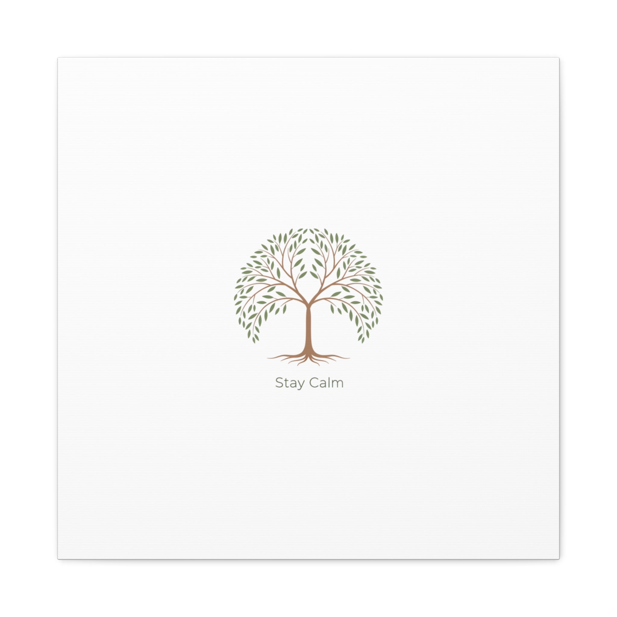 Stay Calm Canvas | Winter Fitness Grind, gym motivation decor