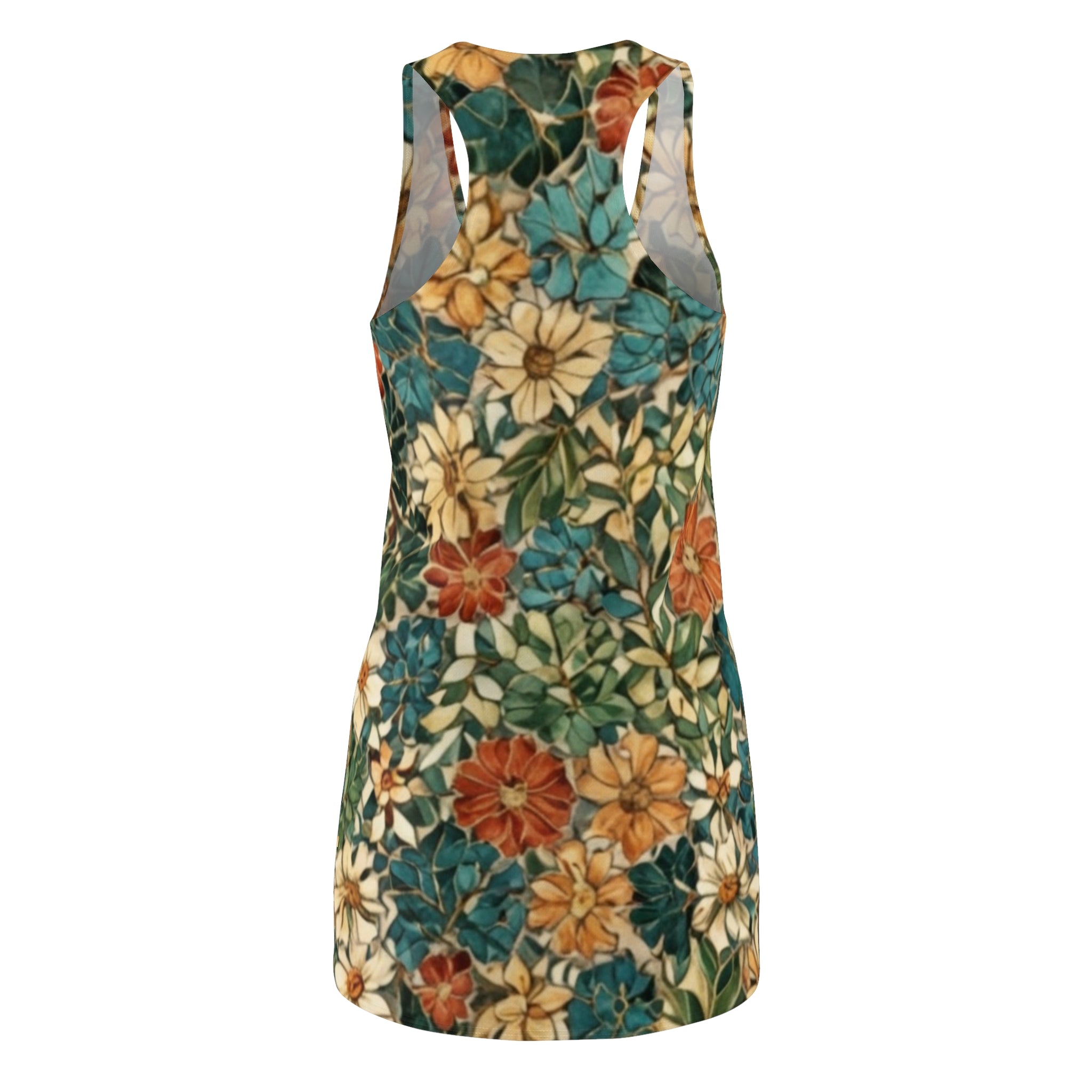 Floral Racerback Dress — Vintage Garden All-Over Print