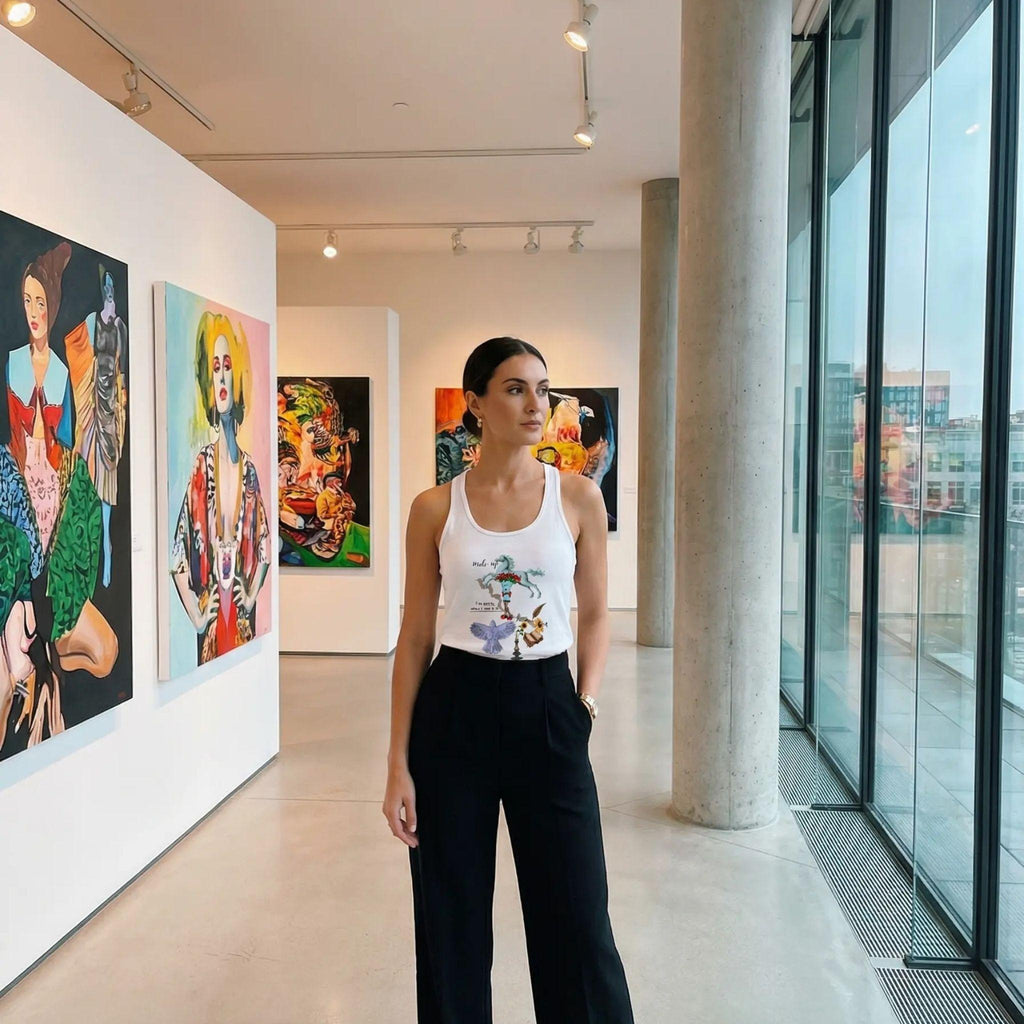 Destiny in Time Racerback Tank — Women's Text Graphic Tank Top