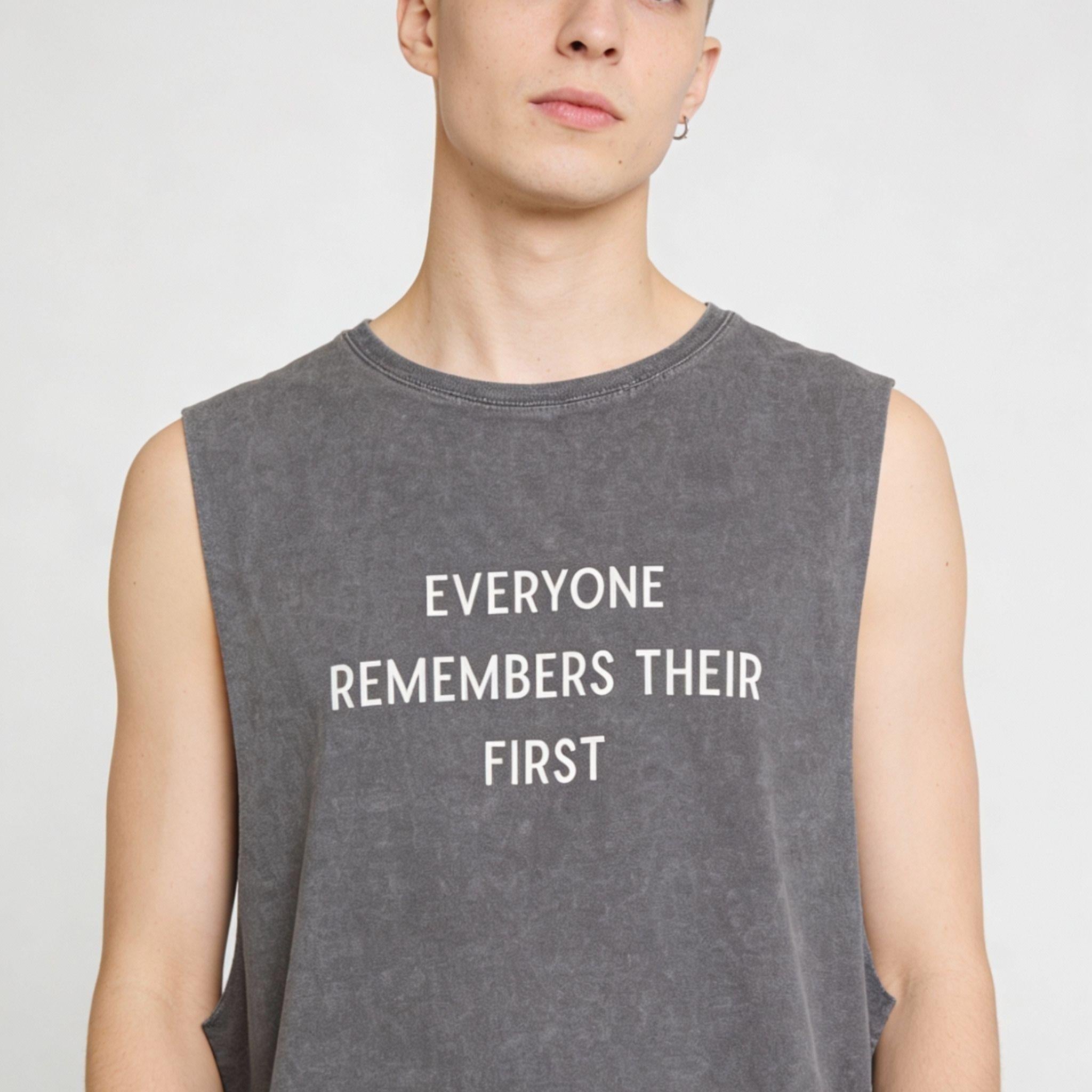 Close-up view of the collar and shoulder seam details of the garment.Stitching details at the collar and sleeve cut.