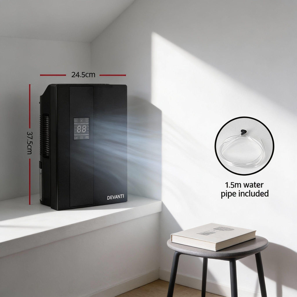Devanti Dehumidifier 2L Air Purifier Black