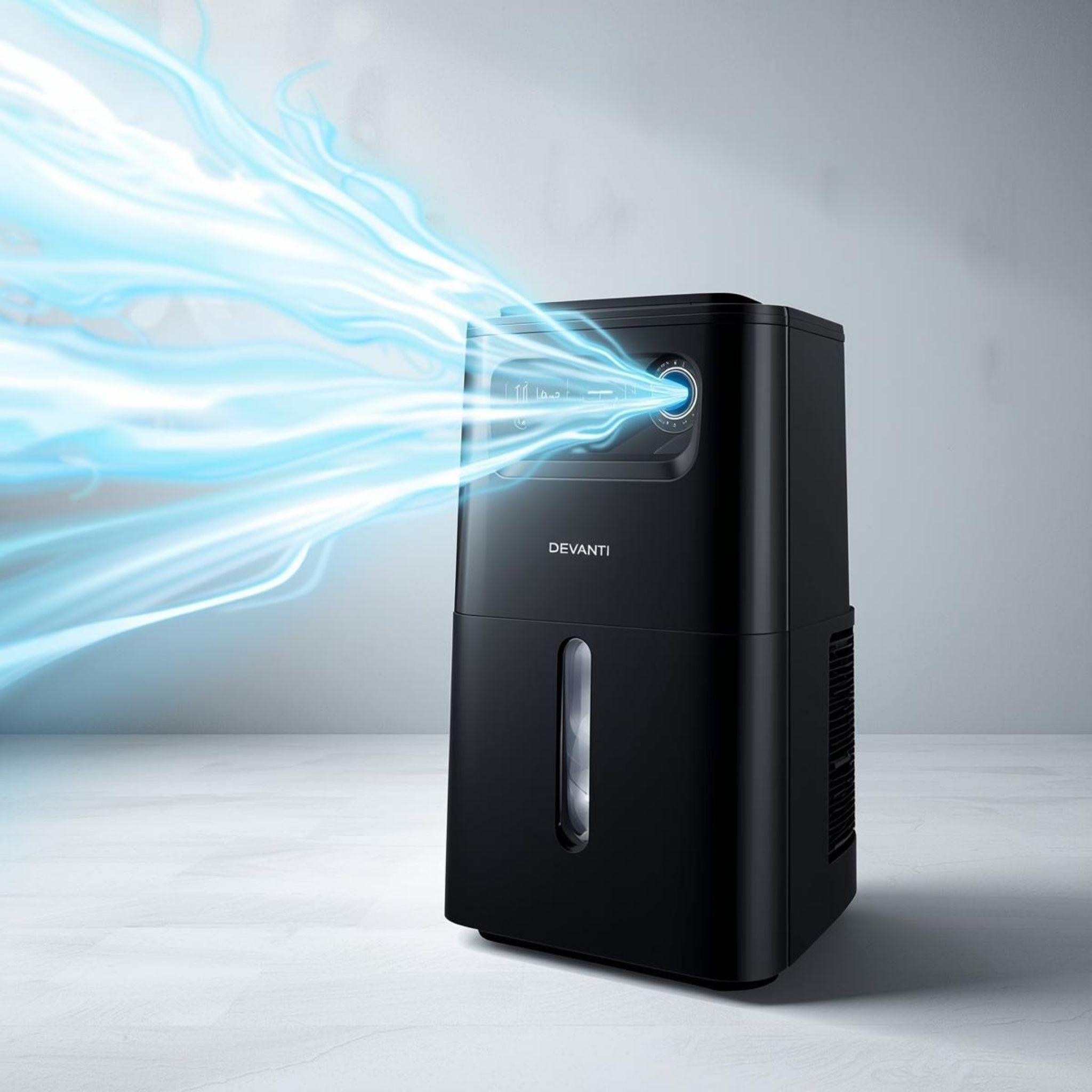 Devanti Dehumidifier 2L Air Purifier Black