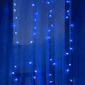 AC powered blue LED string lights