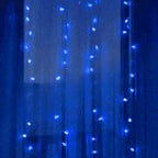 AC powered blue LED string lights
