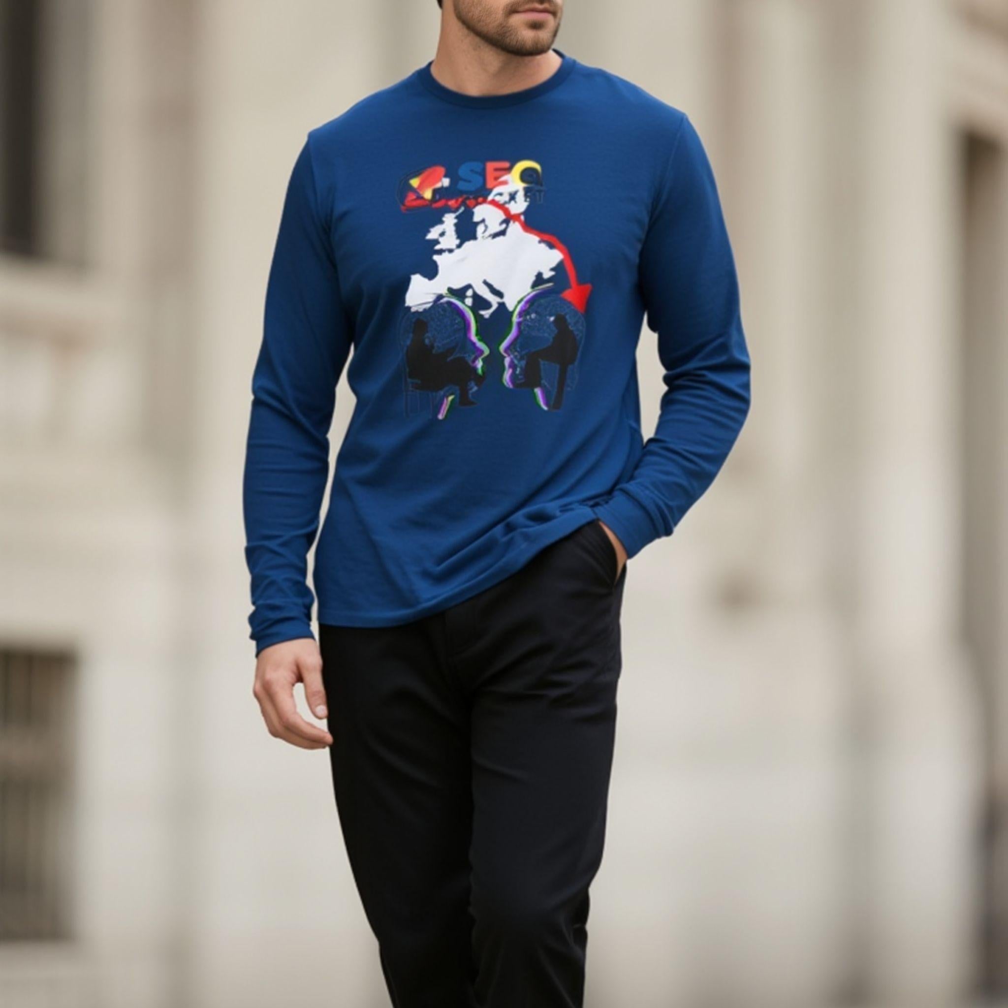 Garment-Dyed Long Sleeve T-Shirt — SEO Optimize Graphic